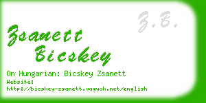 zsanett bicskey business card
